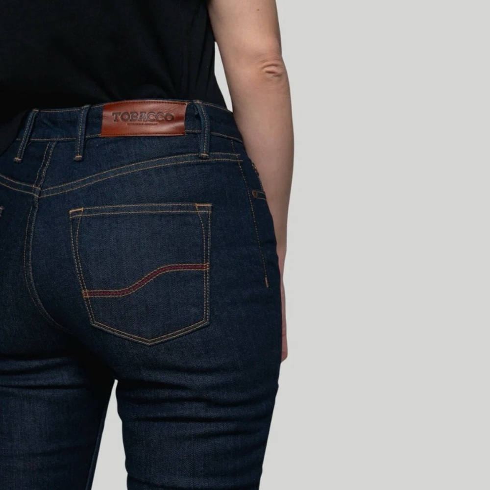 NWT Tobacco Motowear Runaways Women’s Indigo Protective Riding Jean -  Size 26